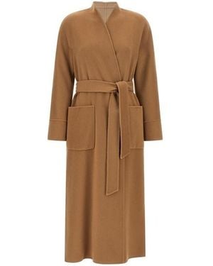 Max Mara Cappotto 'Nodo' Reversibile - Marrone