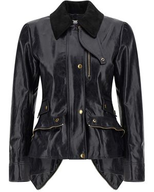 McQueen Leather Jacket - Black