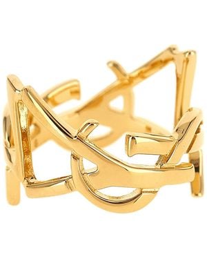 Saint Laurent Schalclip "Cassandre" - Mettallic