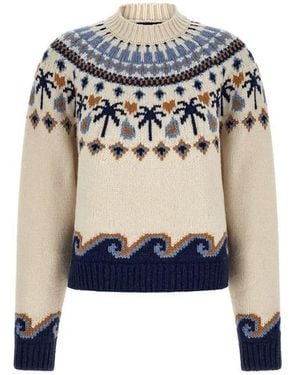 Alanui Maglione 'Sweet Winter' - Blu