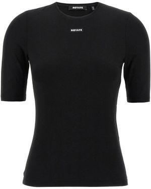 ROTATE BIRGER CHRISTENSEN 'short Sleeve' T-shirt - Black
