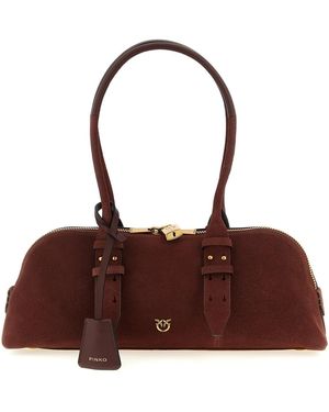 Pinko 'bowling Baguette' Large Shoulder Bag - Red