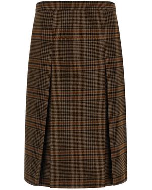 Saint Laurent Gonna 'Jupe' - Marrone