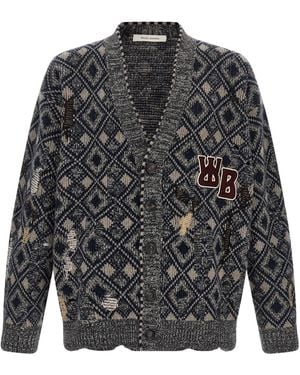 Wales Bonner 'sibling' Cardigan - Grey