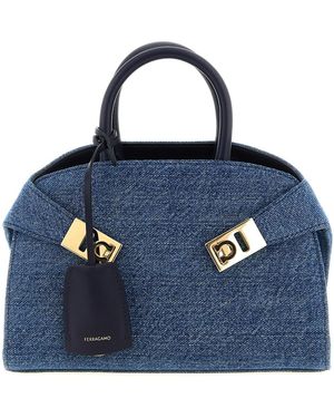 Ferragamo 'hug (xs)' Handbag - Blue