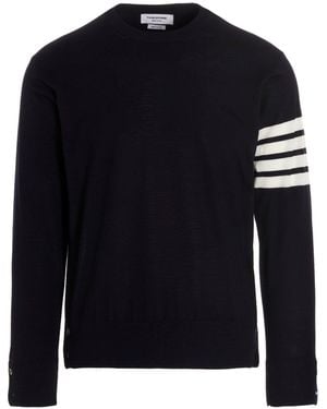 Thom Browne Pullover '4-Bar' - Blau