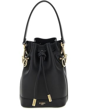 Fendi Mini-Beuteltasche "Mon Tresor" - Schwarz