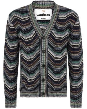 Missoni Zickzack-Cardigan - Schwarz