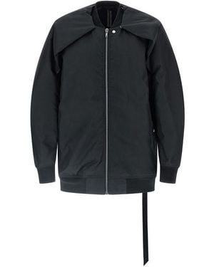 Rick Owens 'convertible Jumbo Peter Flight' Bomber Jacket - Black