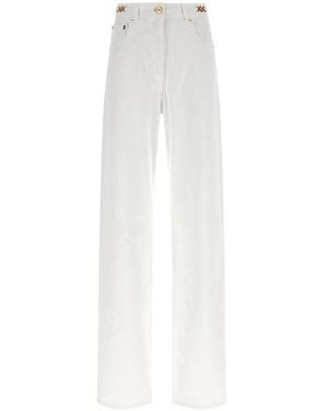 Versace Jeans Dritti Con Dettagli Medusa '95 - Bianco