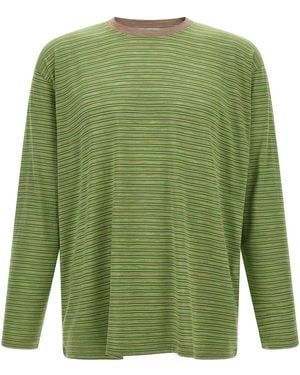 AURALEE Striped Jumper - Green