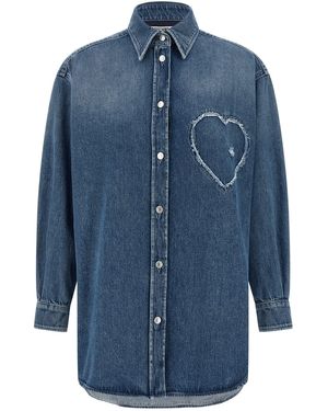 Moschino 'heart' Shirt - Blue