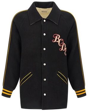 Bode Giacca Reversibile 'Monogram Snap' - Nero