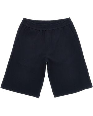 Moncler Tricolour Bermuda Shorts - Blue