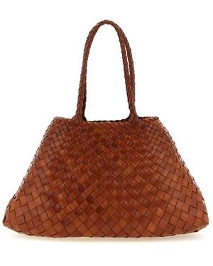 Dragon Diffusion Borsa A Spalla 'Santa Croce' Grande - Marrone