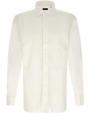 Finamore 1925 'napoli Classic Tuxedo' Shirt - White