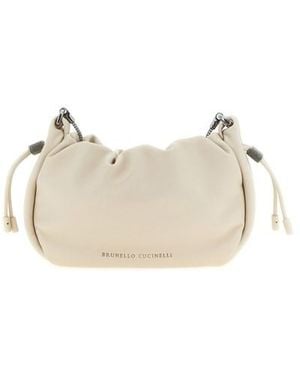 Brunello Cucinelli Tracolla 'Bucket Mellow' Mini - Neutro