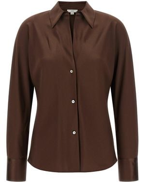 Vince Braune Seidenbluse