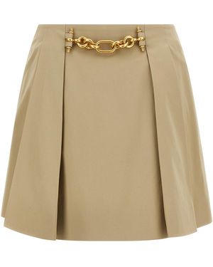 Balmain Chain Skirt - Natural