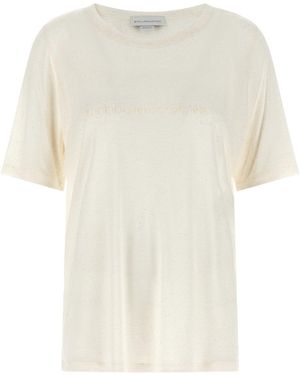 Stella McCartney T-Shirt With Beaded Logo - White