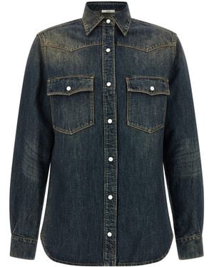 Fendi Jeanshemd "Western" - Schwarz
