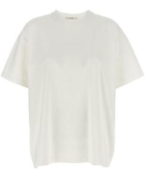 Tシャツ・カットソー The Row LAVINIA T-SHIRT Lavinia T-Shirt Blue in Cotton – The Row