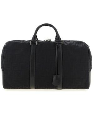 Fendi Borsone Ff Medio - Nero