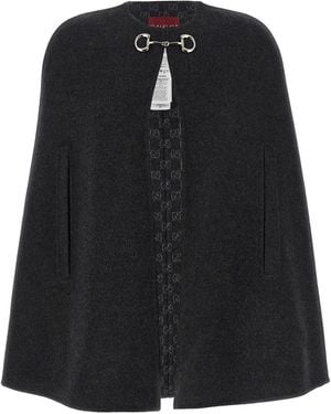Gucci 'morsetto' Cape - Black