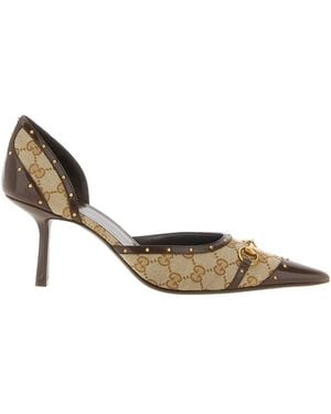 Gucci Savoy' D'Orsay Court Shoes - Natural