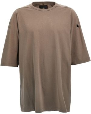 Rick Owens T-Shirt Moncler + - Braun