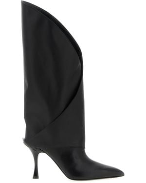 Balmain Boots With Wrap-Around Shaft - Black
