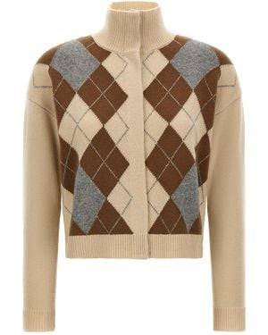 Max Mara 'pacche' Cardigan - Natural