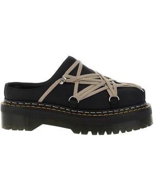 Rick Owens 'quadsolemegalace®' Mules Dr.martens X Rickowens - Black