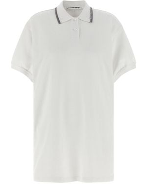 T By Alexander Wang Intarsia Collar Dress - White