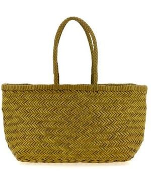 Dragon Diffusion Borsa A Spalla 'Bamboo Triple Jump' Grande - Verde