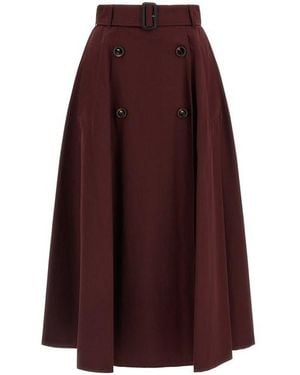 Burberry Gonna Trench Gabardine - Viola