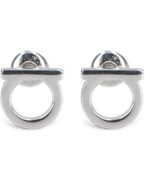 Ferragamo Ohrringe "Gancini S" - Weiß
