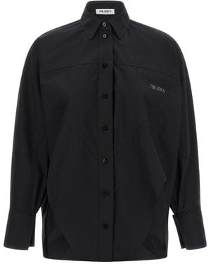The Attico Camicia Orlo Sagomato - Nero