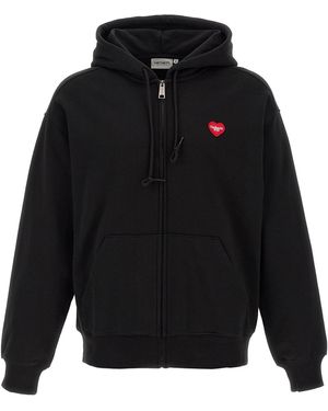 Carhartt 'hooded Heart Ii' Sweatshirt - Black