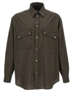 Fendi Camicia lana - Grigio