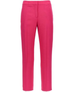 McQueen Zigarettenhose Aus Crêpe - Rot
