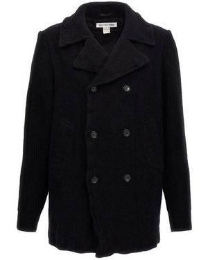 Comme des Garçons Cappotto doppiopetto lana - Blu