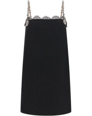 Valentino Garavani Crystal Embroidery Dress - Black