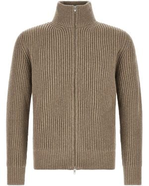 MM6 by Maison Margiela 'white Stitch Line' Jacket - Brown