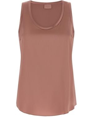 Brunello Cucinelli Satin Top - Brown