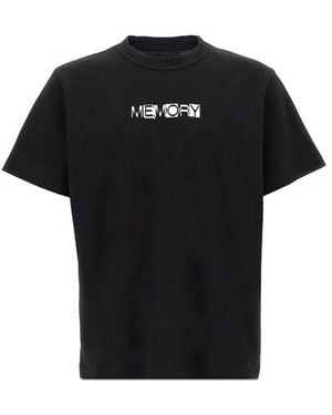 Sacai 'Memory' T-shirt 【Unisex】 Sacai 'memory' T-shirt in Black | Lyst