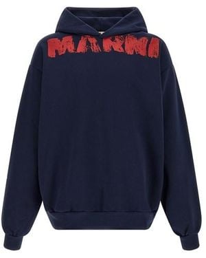 Marni ' Monolith' Hoodie - Blue