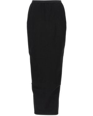 Rick Owens 'soft Pillar Long' Skirt - Black