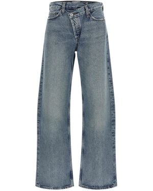 Agolde Jeans 'Arc Criss Cross' - Blu