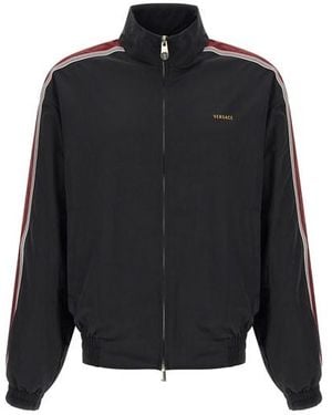 Versace Blouson Effetto Craquelé - Nero